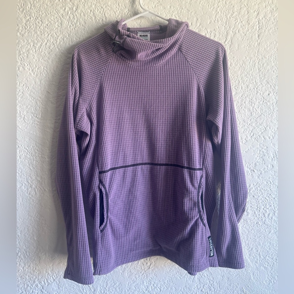 Purple Melanzana Micro Grid Hoodie V2